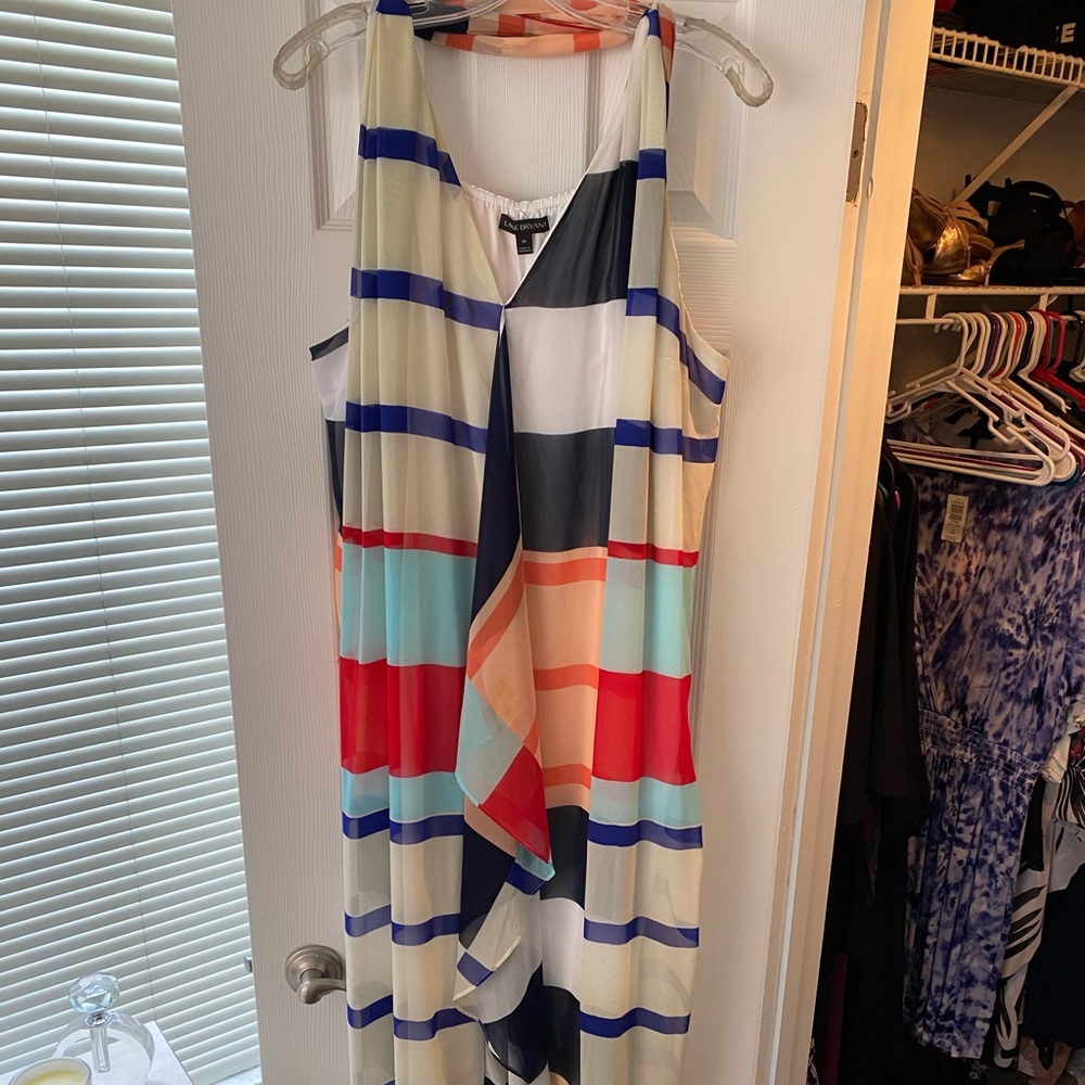 Color block maxi dress